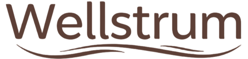 Brown Wellstrum logo on transparent backgroumd